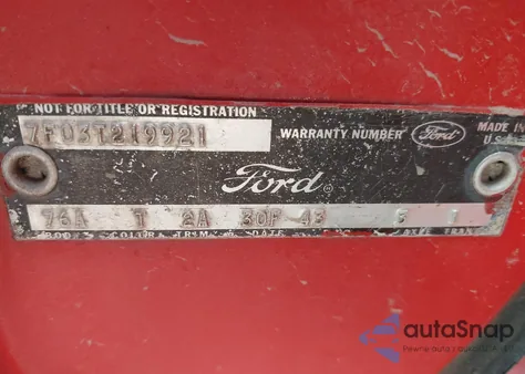 1967 Ford Mustang z USA, uszkodzony, nr VIN 7F03T219921